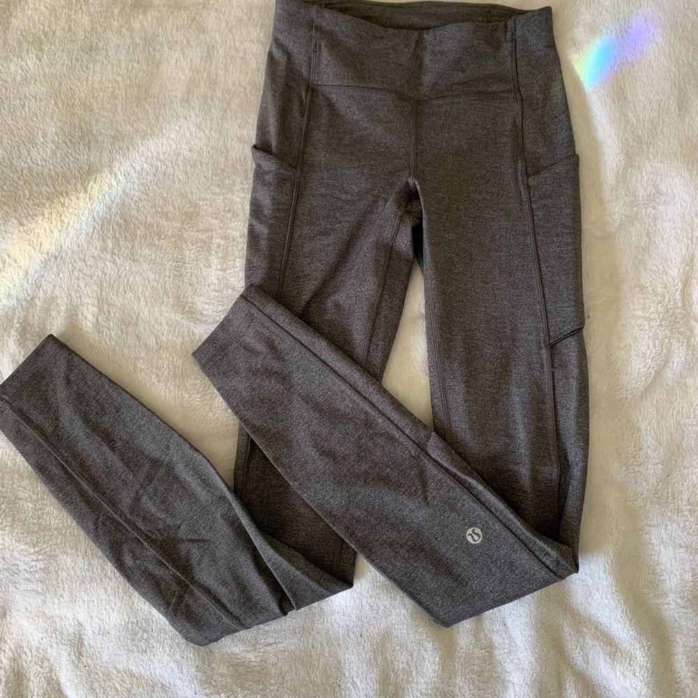 Lululemon Speed Up Tights in Heather Gray